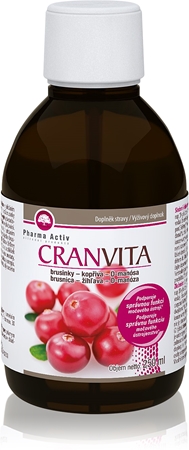 Pharma Activ CRANVITA brusinky-kopřiva-D-manósa sirup pro zdraví močových cest