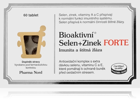 Pharma Nord Bioaktívny selén + Zinok Forte tablety pre krásne vlasy, pleť a nechty
