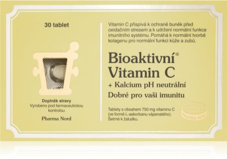 Pharma Nord Bioaktivní Vitamin C +Kalcium pH neutrální doplněk stravy pro podporu imunitního systému