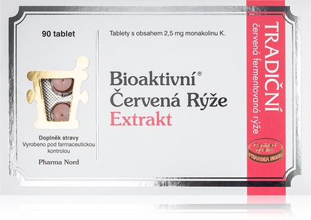 Pharma Nord Bioaktivní Červená rýže Extrakt tablety pro udržení normální hladiny cholesterolu
