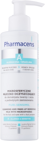 Pharmaceris A-Allergic&Sensitive Puri-Sensimil mleczko oczyszczające do demakijażu do skóry wrażliwej i alergicznej