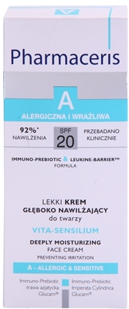 Pharmaceris A-Allergic&Sensitive Vita-Sensilium obnovitvena vlažilna krema za suho in občutljivo kožo