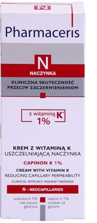 Pharmaceris N-Neocapillaries Capinion K 1% posilující krém na popraskané žilky pro urychlení regenerace