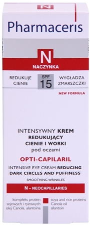 Pharmaceris N-Neocapillaries Opti-Capilaril crema occhi anti-age contro gonfiori e occhiaie