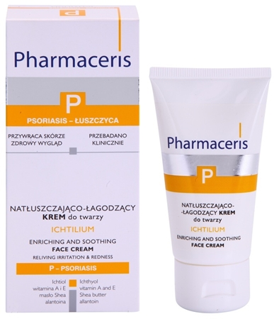 Pharmaceris P-Psoriasis Ichtilium beruhigende Gesichtscreme bei Anzeichen von Schuppenflechte
