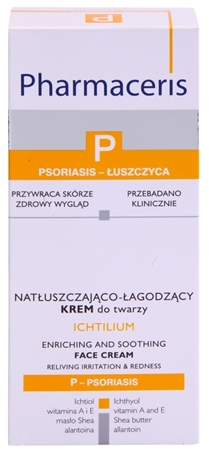 Pharmaceris P-Psoriasis Ichtilium beruhigende Gesichtscreme bei Anzeichen von Schuppenflechte