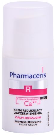 Pharmaceris R-Rosacea Calm-Rosalgin нічний заспокоюючий крем для чутливої шкіри схильної до почервонінь