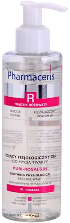 Pharmaceris R-Rosacea Puri-Rosalgin gel calmant de curatare pentru piele sensibila cu tendinte de inrosire