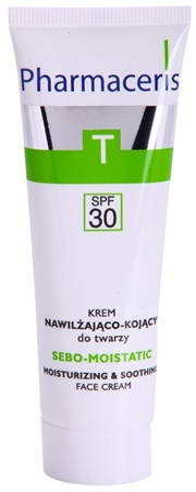 Pharmaceris T-Zone Oily Skin Sebo-Moistatic crema calmanta si hidratanta pentru piele uscata si iritata in urma tratamentului antiacneic