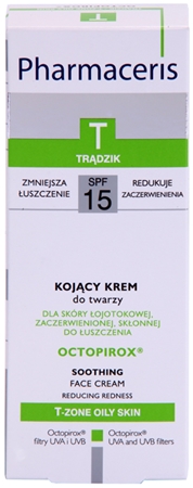 Pharmaceris T-Zone Oily Skin Octopirox crema de zi impotriva inrosirii pentru ten gras si problematic