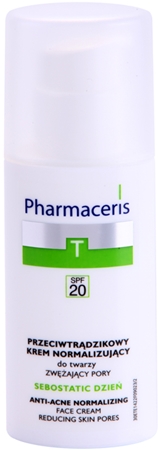 Pharmaceris T-Zone Oily Skin Sebostatic Day krem zwężający pory na dzień do skóry z problemami