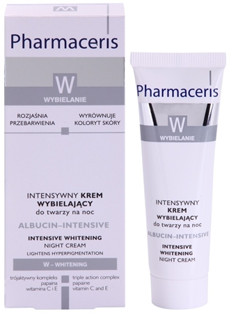 Pharmaceris W-Whitening Albucin-Intesive noční intenzivní krém na pigmentové skvrny