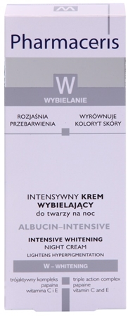 Pharmaceris W-Whitening Albucin-Intesive noční intenzivní krém na pigmentové skvrny