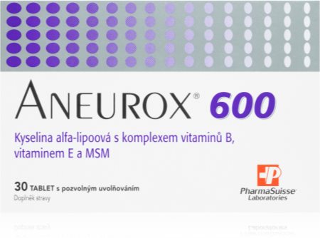PharmaSuisse ANEUROX 600 tablety pro normální činnost nervové soustavy