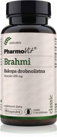 Pharmovit Brahmi 20:1 (200 mg) kapsułki ziołowe do dobrego samopoczucia psychicznego