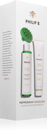 Philip B. Peppermint Avocado Scalp Invigorating Kit Sæt til Hår
