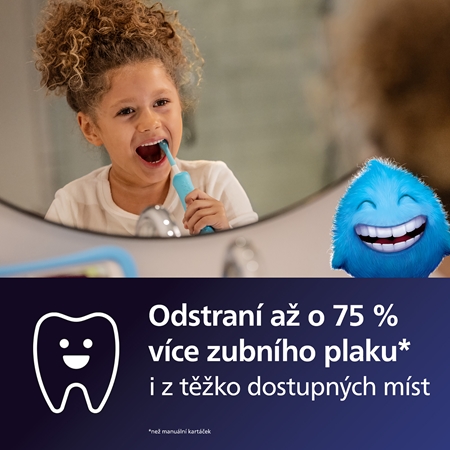 Philips Sonicare For Kids HX6322/04 sonický elektrický zubní kartáček pro děti s Bluetooth