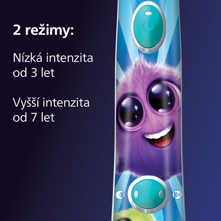 Philips Sonicare For Kids HX6322/04 sonický elektrický zubní kartáček pro děti s Bluetooth