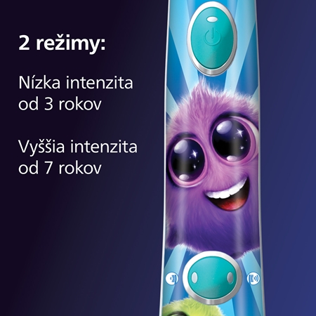 Philips Sonicare For Kids HX6322/04 sonická elektrická zubná kefka pre deti prepojená s pripojením Bluetooth