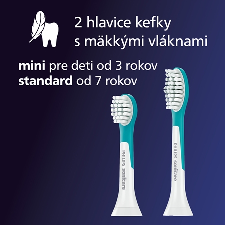 Philips Sonicare For Kids HX6322/04 sonická elektrická zubná kefka pre deti prepojená s pripojením Bluetooth