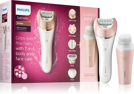 Philips Satinelle Prestige BRE586/00 epilátor a čisticí kartáček na obličej
