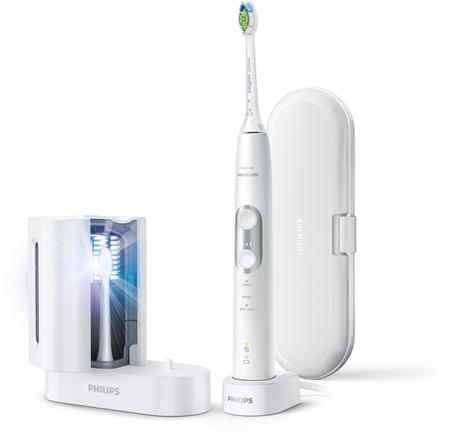 Philips Sonicare ProtectiveClean White HX6877/68 Cepillo de dientes eléctrico con desinfectante UV