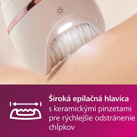 Philips Epilator Series 8000 BRE740/10 Wet & Dry epilátor pre ženy