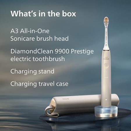 Philips Sonicare 9900 DiamondClean Prestige Prestige HX9992/11 Skaņas impulsu elektriskā zobu suka