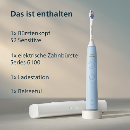 Philips Sonicare 6100 HX7406/02 elektrische Schallzahnbürste