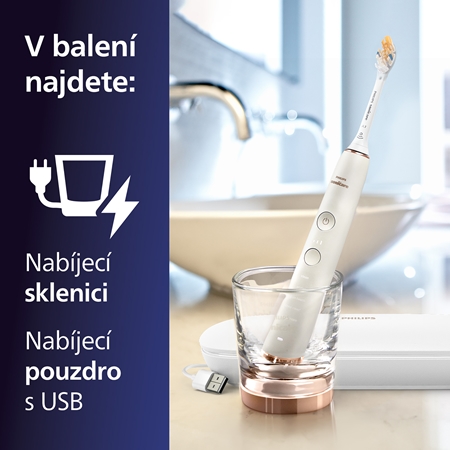 Philips Sonicare 9000 DiamondClean HX9911/23 sonický elektrický zubní kartáček