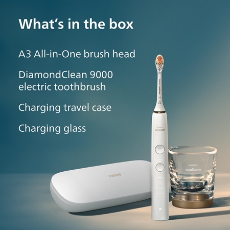 Philips Sonicare 9000 DiamondClean HX9911/23 Skaņas impulsu elektriskā zobu suka