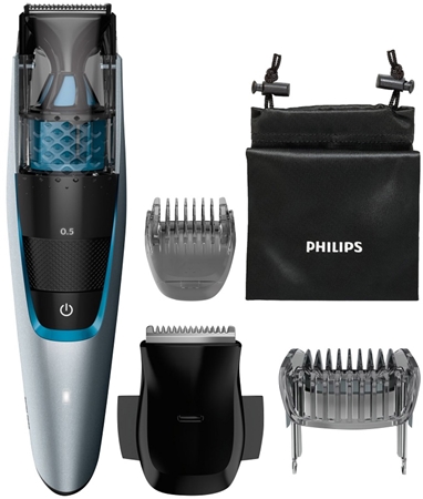 Philips Beardtrimmer Series 7000 BT7210/15 Barttrimmer mit Absauger