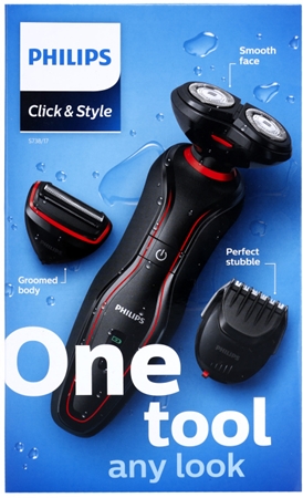 Philips Click & Style S738/17 Rasierer für Herren