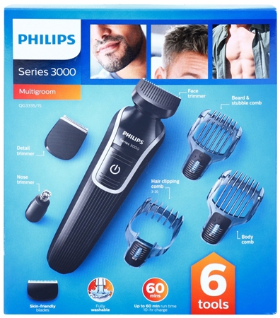 Philips Series 3000 Multigroom cortapelos para todo el cuerpo 6 en 1