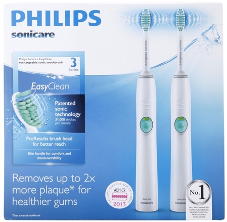 Philips Sonicare EasyClean HX6511/35 sonická elektrická zubná kefka, 2 telá