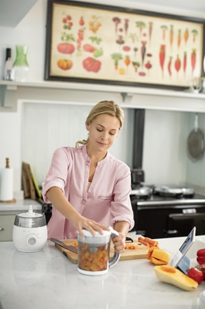 Philips Avent Baby Food Maker 4in1 SCF885/01 Dampfgarer und Mixer 4 in 1