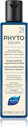 Phyto Phytosquam Anti-Dandruff Purifying Shampoo shampoing nettoyant en profondeur pour cuir chevelu gras anti-pelliculaire