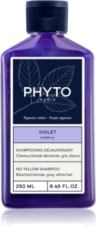 Phyto Purple No Yellow Shampoo σαμπουάν με χρώμα για ξανθά και με ανταύγειες μαλλιά