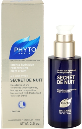 Phyto Secret De Nuit creme regenerador de noite para todos os tipos de cabelos