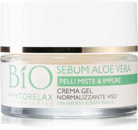 Phytorelax Laboratories Bio Sebum Aloe Vera creme gel hidratante para redução de oleosidade da pele