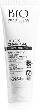 Phytorelax Laboratories Bio Detox Charcoal masque nettoyant et détoxifiant au charbon actif