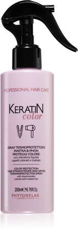 Phytorelax Laboratories Keratin Color sprej pro ochranu vlasů před teplem s keratinem