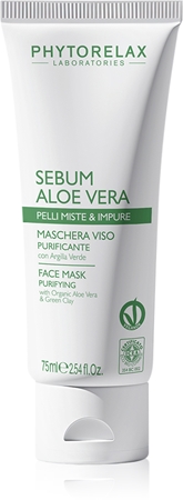 Phytorelax Laboratories Bio Sebum Aloe Vera Rensende ansigtsmaske Med Aloe Vera