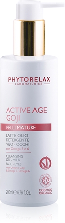 Phytorelax Laboratories Bio Active Age Goji Mild rengöringsmjölk för mogen hud