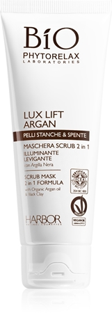 Phytorelax Laboratories Lux Lift Argan maschera scrub illuminante