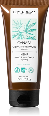 Phytorelax Laboratories Hemp feuchtigkeitsspendende Creme für Hände und Fingernägel