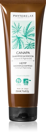 Phytorelax Laboratories Hemp sprchový šampon s regeneračním účinkem