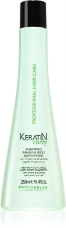 Phytorelax Laboratories Keratin Curly shampoo per capelli ricci e mossi contro i capelli crespi