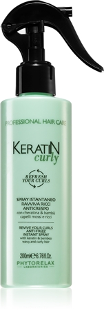 Phytorelax Laboratories Keratin Curly sprej proti krepatění pro vlnité a kudrnaté vlasy