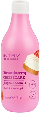 Phytorelax Laboratories Intra Gourmand Strawberry Cheesecake dušo ir vonios želė